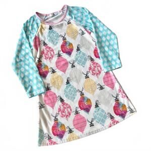 Sunshine Swing Holiday Ornament Raglan Dress Sz 6